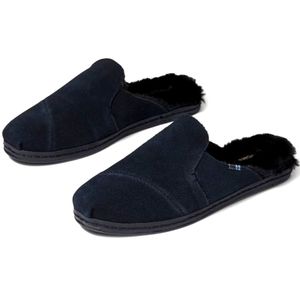 TOMS Nova Leather Wrap black Suede Mule/Slide women's